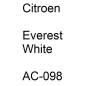 Preview: Citroen, Everest White, AC-098.